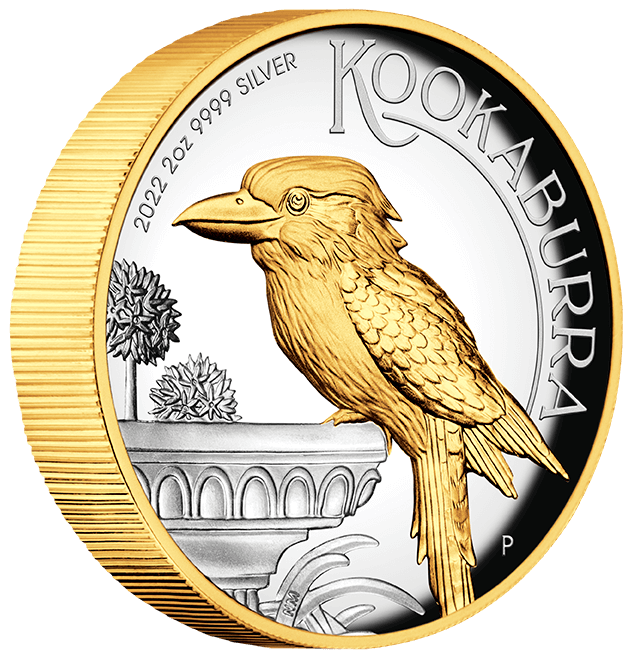 22322CCAA-2022-australian-kookaburra-2oz-9999-silver-proof-high-relief-gilded-coin