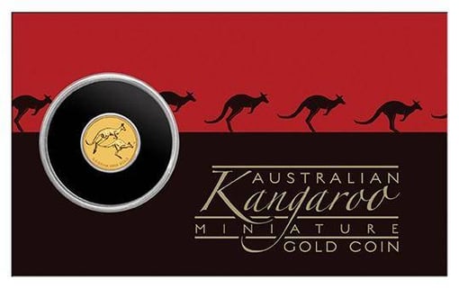 2018 mini roo 0. 5g. 9999 gold coin in card - the perth mint