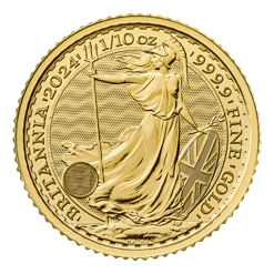 2024 Britannia 1/10oz Gold Bullion Coin