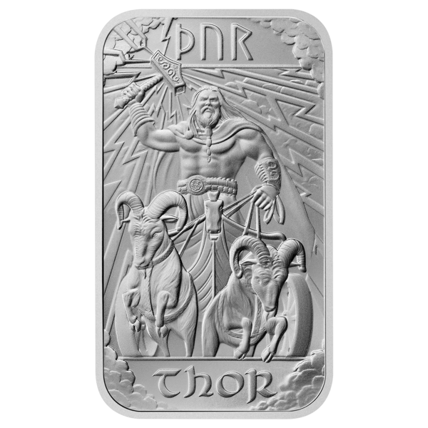 Norse Gods Thor 1oz Silver Bar