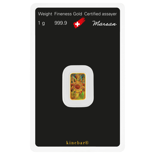 Argor Heraeus Kinebar 1g Gold Bar