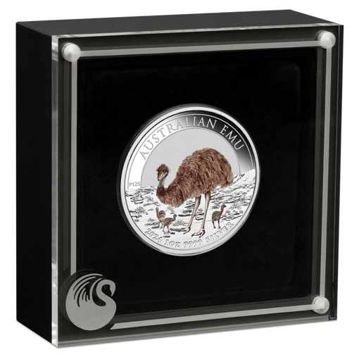 2024 australian emu 1oz. 9999 coloured silver coin