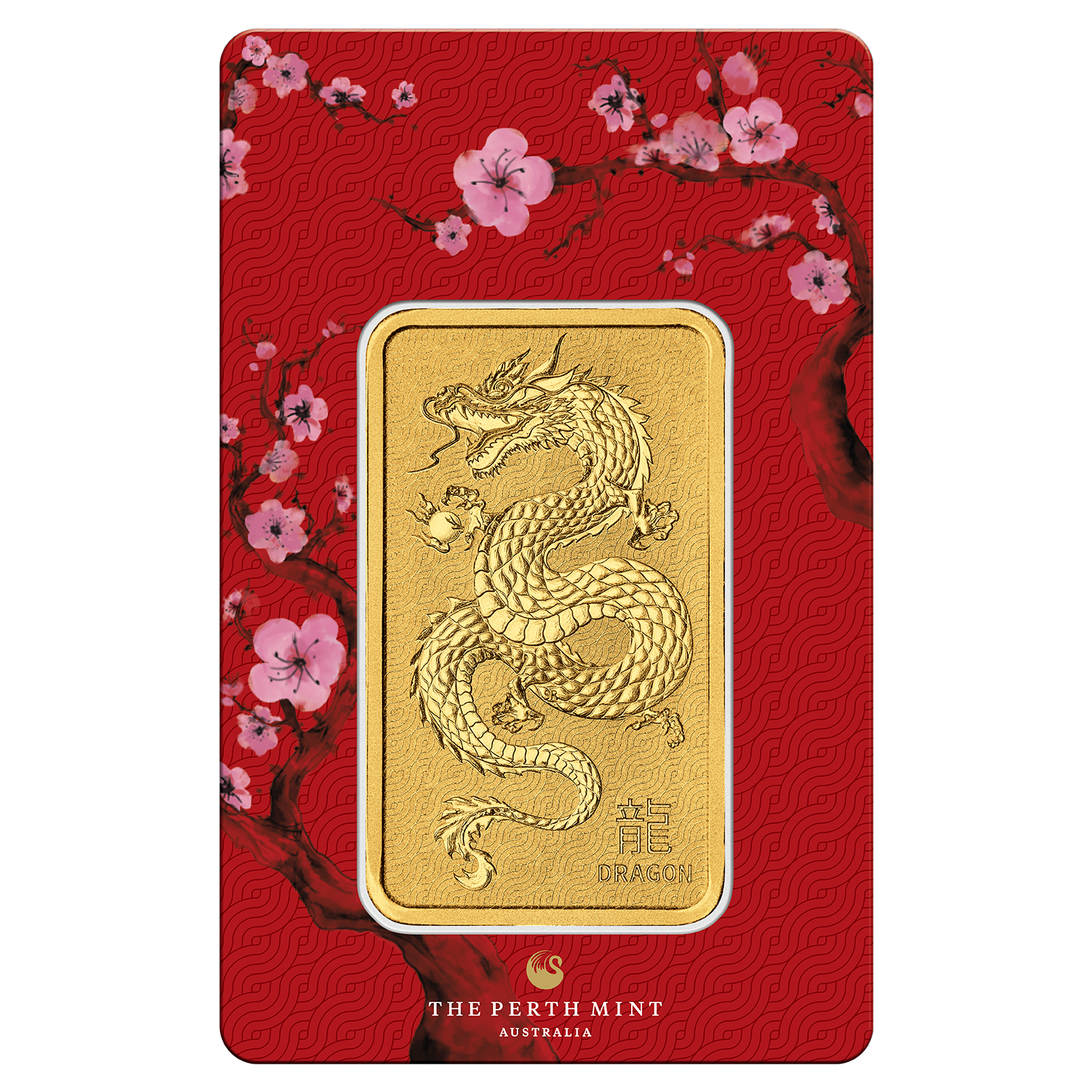 2024 year of the dragon 1oz. 9999 gold minted bullion bar