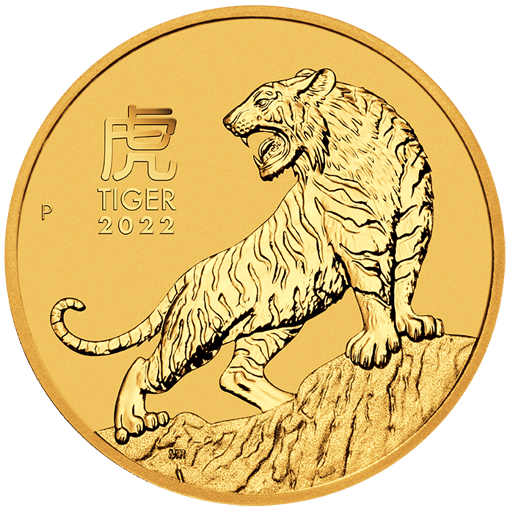 2022 year of the tiger 2oz. 9999 gold bullion coin – lunar series iii