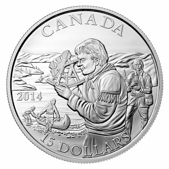 132693-2014-exploring-canada-the-pioneering-mapmakers-34oz-9999-silver-coin-15-royal-canadian-mint-2014-exploring-canada-the-pioneering-mapmakers-34oz-9999-silver-coin-15-royal-canadian-mint