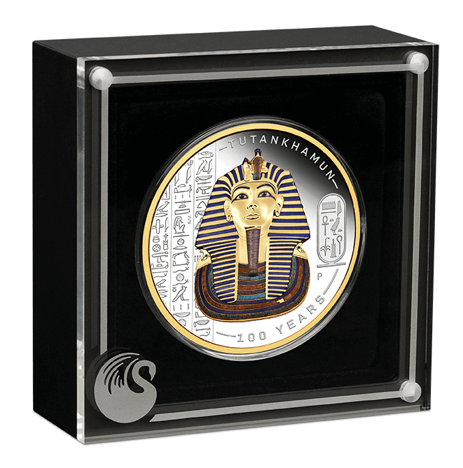 tutankhamun 22L68AAA-2022-tutankhamun-discovery-100-year-anniversary-2oz-silver-proof-gilded-coloured-coin