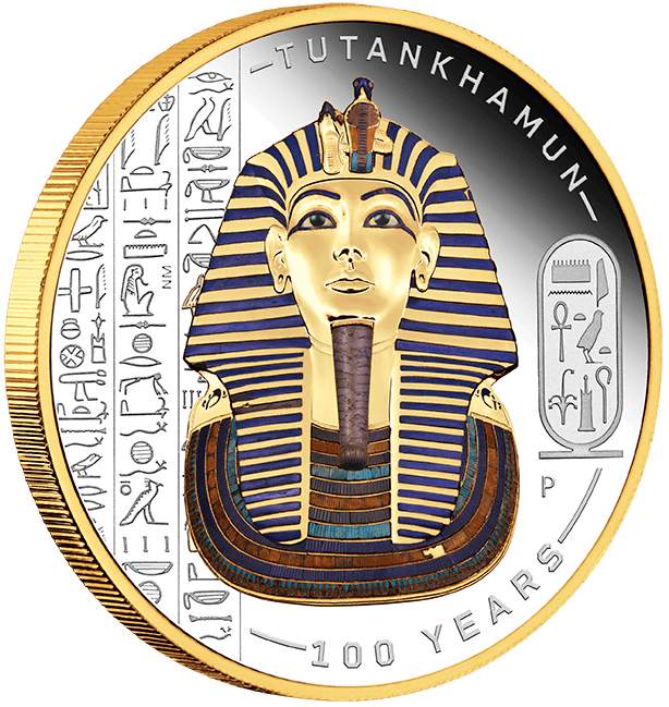 tutankhamun 22L68AAA-2022-tutankhamun-discovery-100-year-anniversary-2oz-silver-proof-gilded-coloured-coin