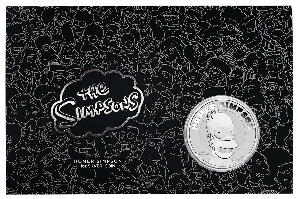 homer simpson 22O16AAD-2022-the-simpsons-homer-simpson-1oz-9999-silver-coin-in-card