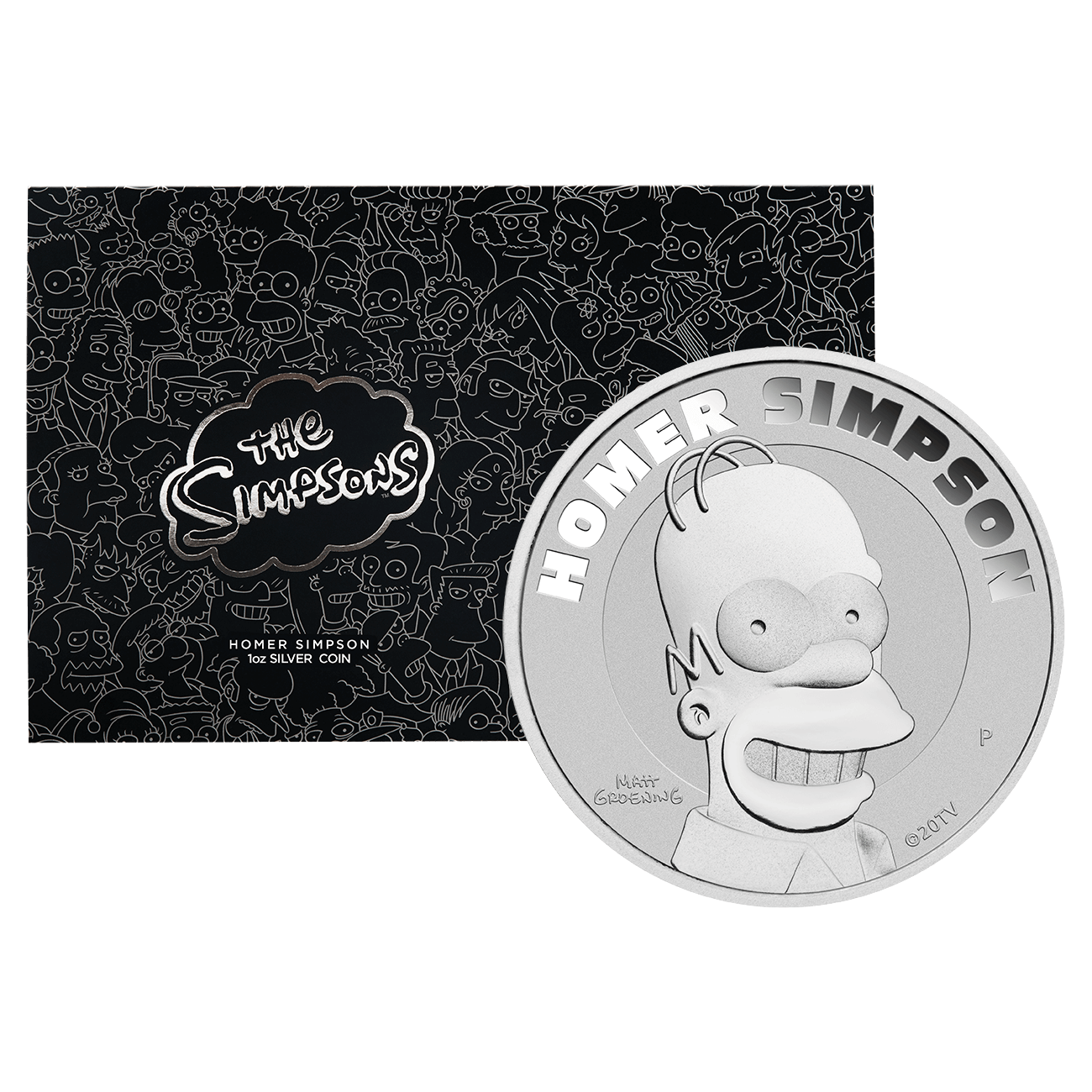 homer simpson 22O16AAD-2022-the-simpsons-homer-simpson-1oz-9999-silver-coin-in-card