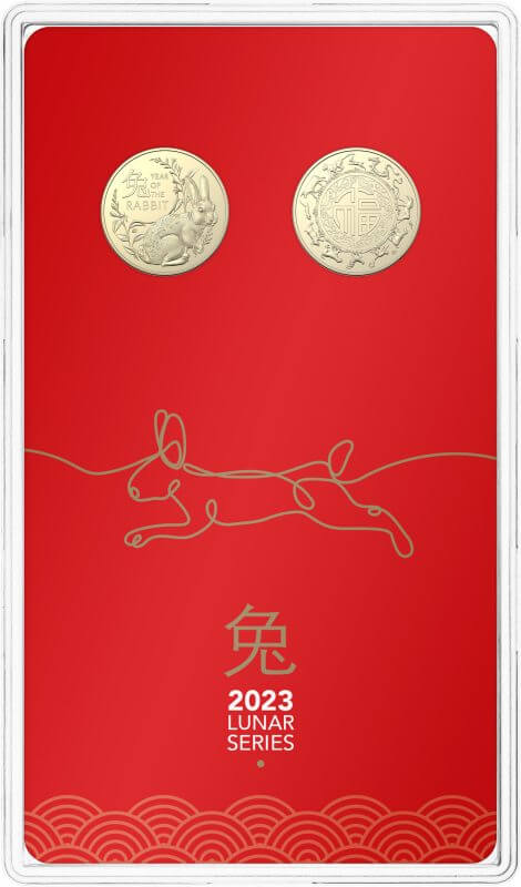 year of the rabbit 11073-2023-1-year-of-the-rabbit-uncirculated-two-coin-set-albr-2023-1-year-of-the-rabbit-uncirculated-two-coin-set-albr