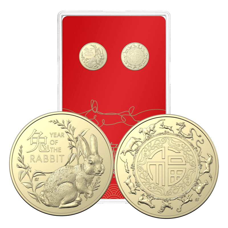year of the rabbit 11073-2023-1-year-of-the-rabbit-uncirculated-two-coin-set-albr-2023-1-year-of-the-rabbit-uncirculated-two-coin-set-albr