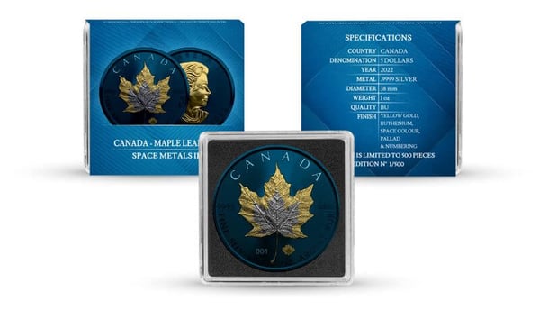 22GMSMIIIML1OZC-2022-space-metals-iii-maple-leaf-1oz-9999-coloured-silver-coin
