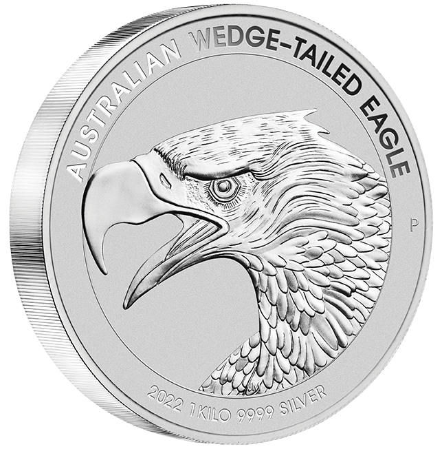 wedge-tailed eagle 22M86BAA-2022-australian-wedge-tailed-eagle-1kg-9999-silver-enhanced-reverse-proof-coin-1-kilo