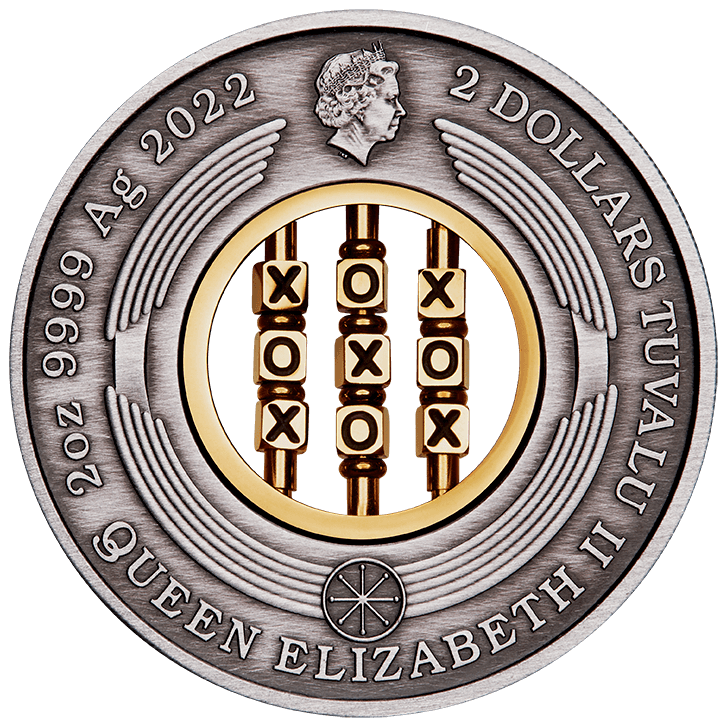 games 22L83AAA-2022-games-through-the-ages-2oz-9999-silver-antiqued-coin