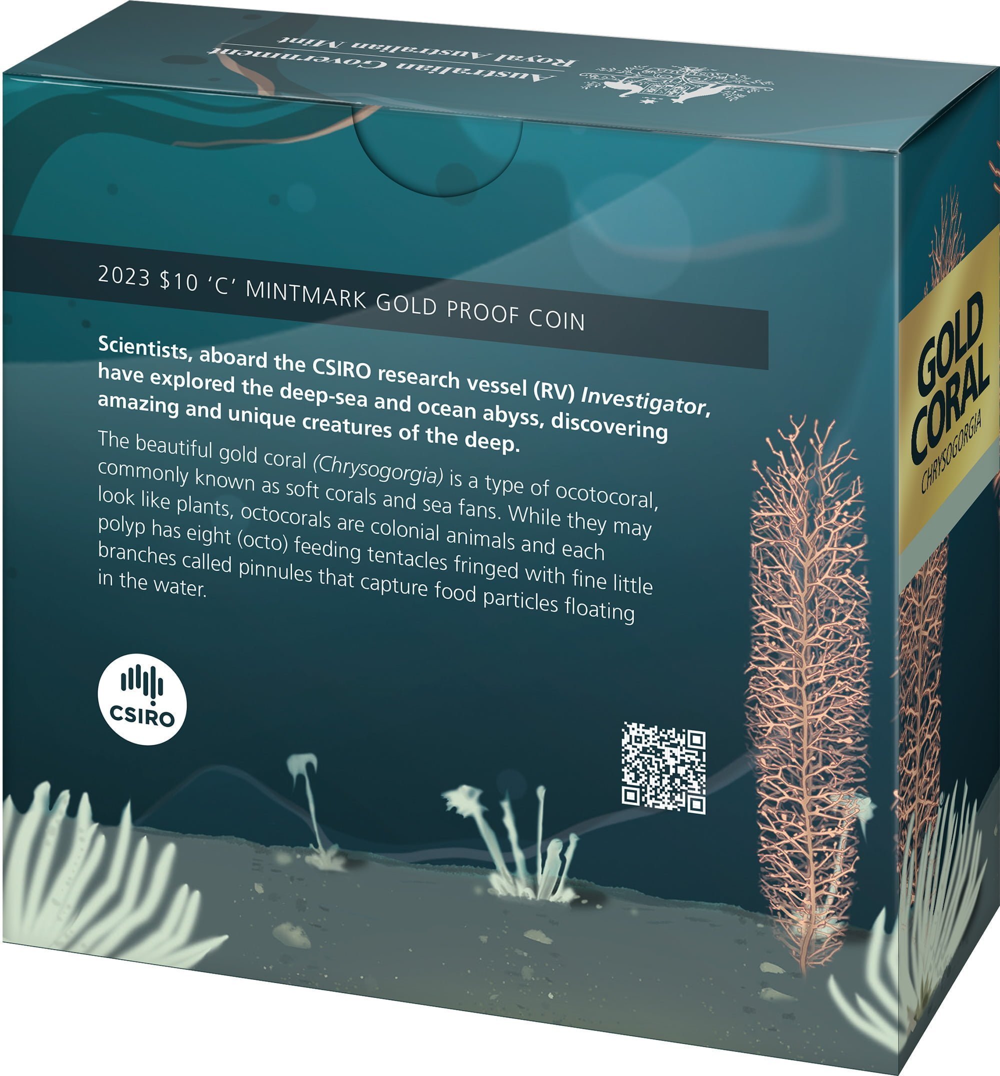 creatures 11083-2023-10-creatures-of-the-deep-110oz-c-mintmark-gold-proof-coin