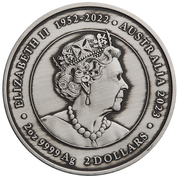 2023年 ニンガルー・エクリプス（エクスマウス皆既日食） 2オンス銀貨