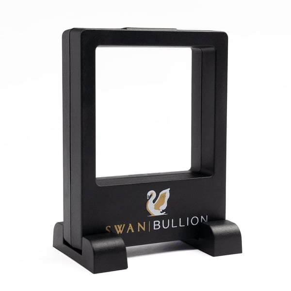 SB-3D-FFDCWS-swan-bullion-3d-floating-frame-display-case-with-stands