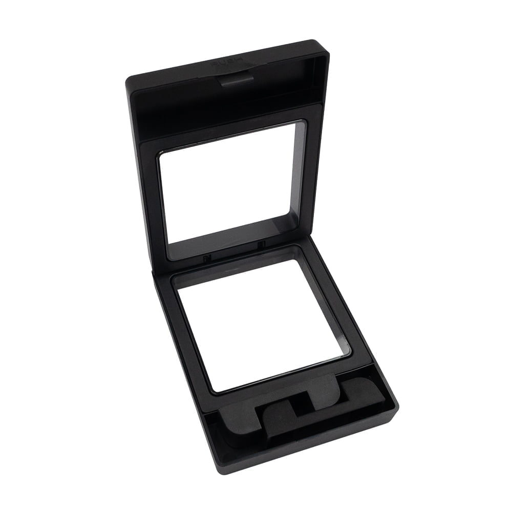 Floating Frame Display Case SB-3D-FFDCWS-swan-bullion-3d-floating-frame-display-case-with-stands