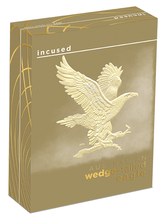 wedge-tailed eagle 23Q59AAA-2023-australian-wedge-tailed-eagle-1oz-gold-incused-coin