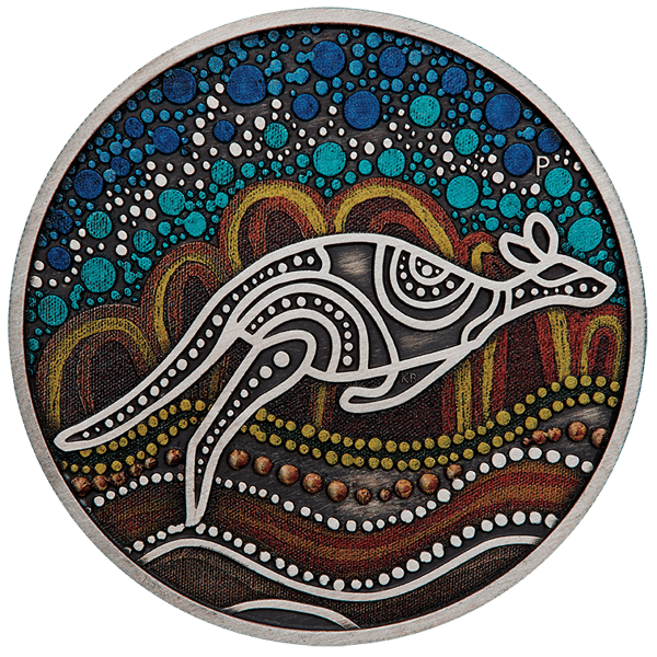 23N02AAA-2023-kangaroo-yongka-2oz-silver-antiqued-coloured-coin