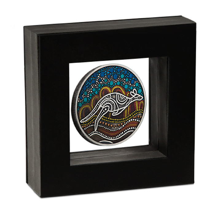 kangaroo 23N02AAA-2023-kangaroo-yongka-2oz-silver-antiqued-coloured-coin