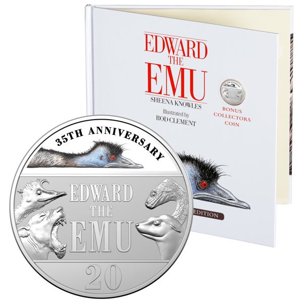 11373-2023-20c-35th-anniversary-of-edward-the-emu-coloured-coin-in-special-edition-book-cuni