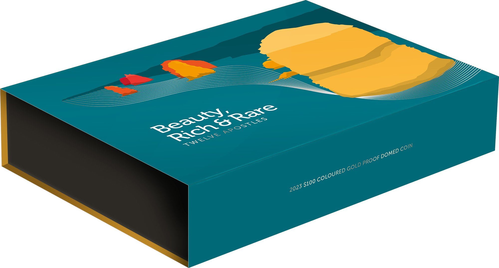twelve apostles 11419-2023-twelve-apostles-1oz-gold-coloured-proof-domed-coin