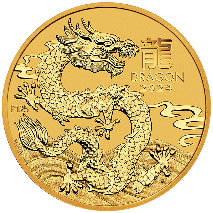 2024 Year of the Dragon 1/4oz Gold Coin 3S2405FAAX-2024-year-of-the-dragon-14oz-gold-coin