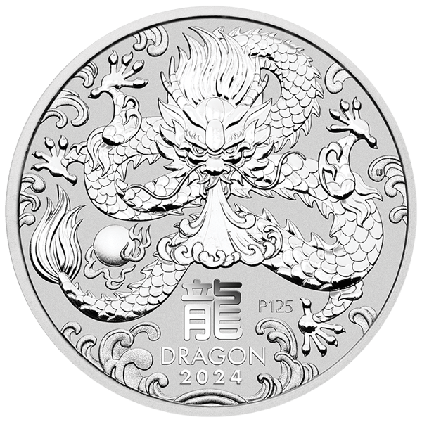 2024 Year of the Dragon 1kg Silver Coin