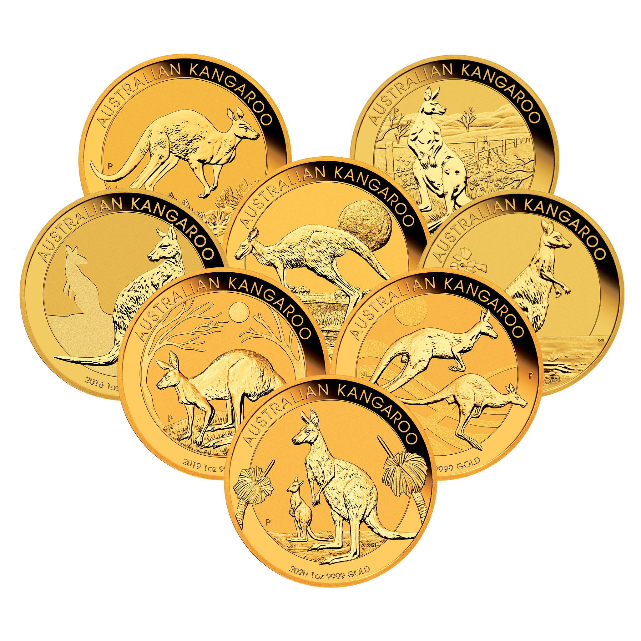 Perth Mint Kangaroo 1oz Gold Coin (Random Year) Perth Mint Kangaroo 1oz Gold Coin (Random Year)