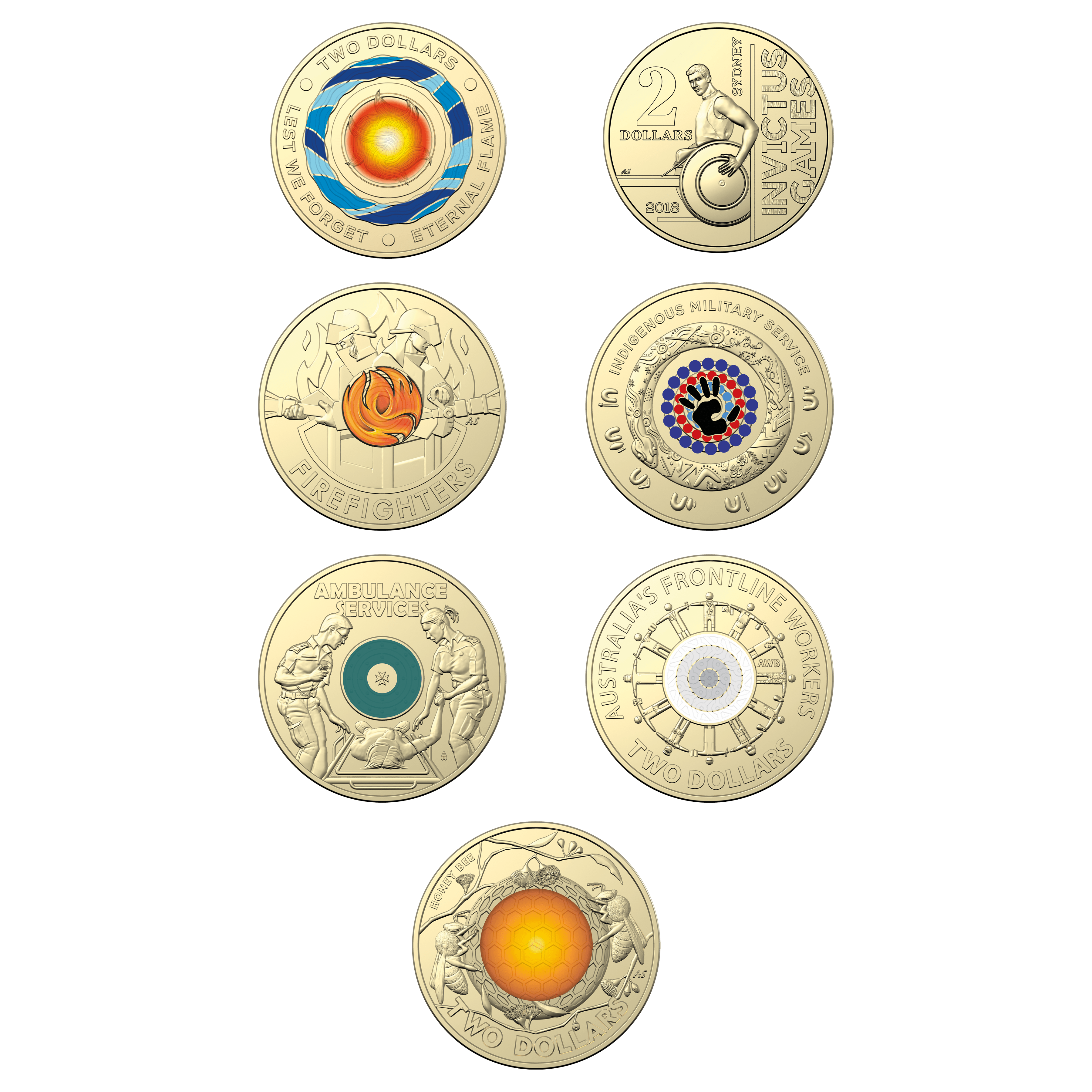 Two dollar coin 11279-2023-2-35th-anniversary-of-the-two-dollar-coin-fourteen-coin-collection