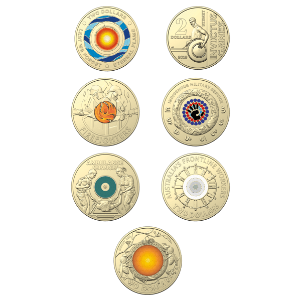 Two dollar coin 11279-2023-2-35th-anniversary-of-the-two-dollar-coin-fourteen-coin-collection