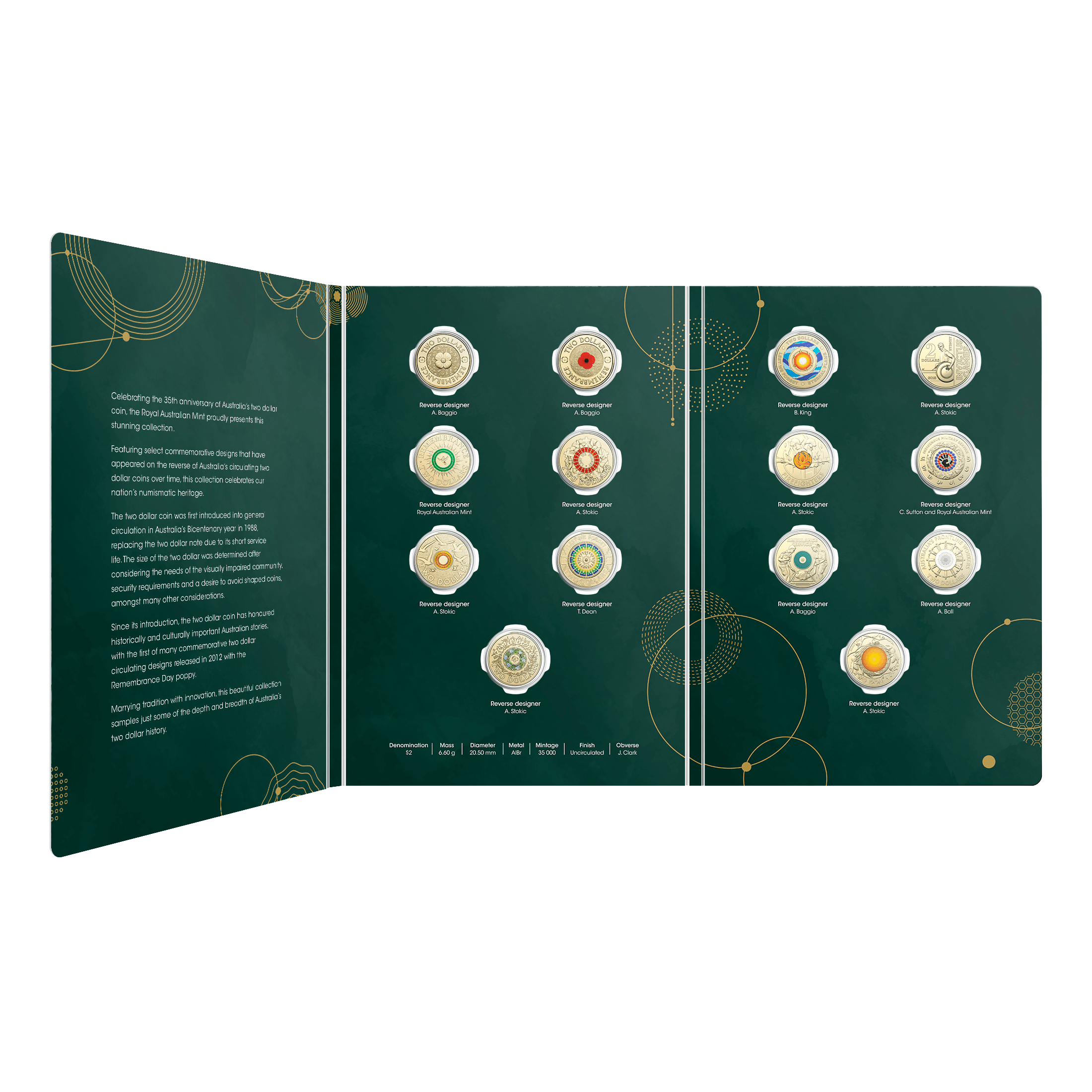 Two dollar coin 11279-2023-2-35th-anniversary-of-the-two-dollar-coin-fourteen-coin-collection