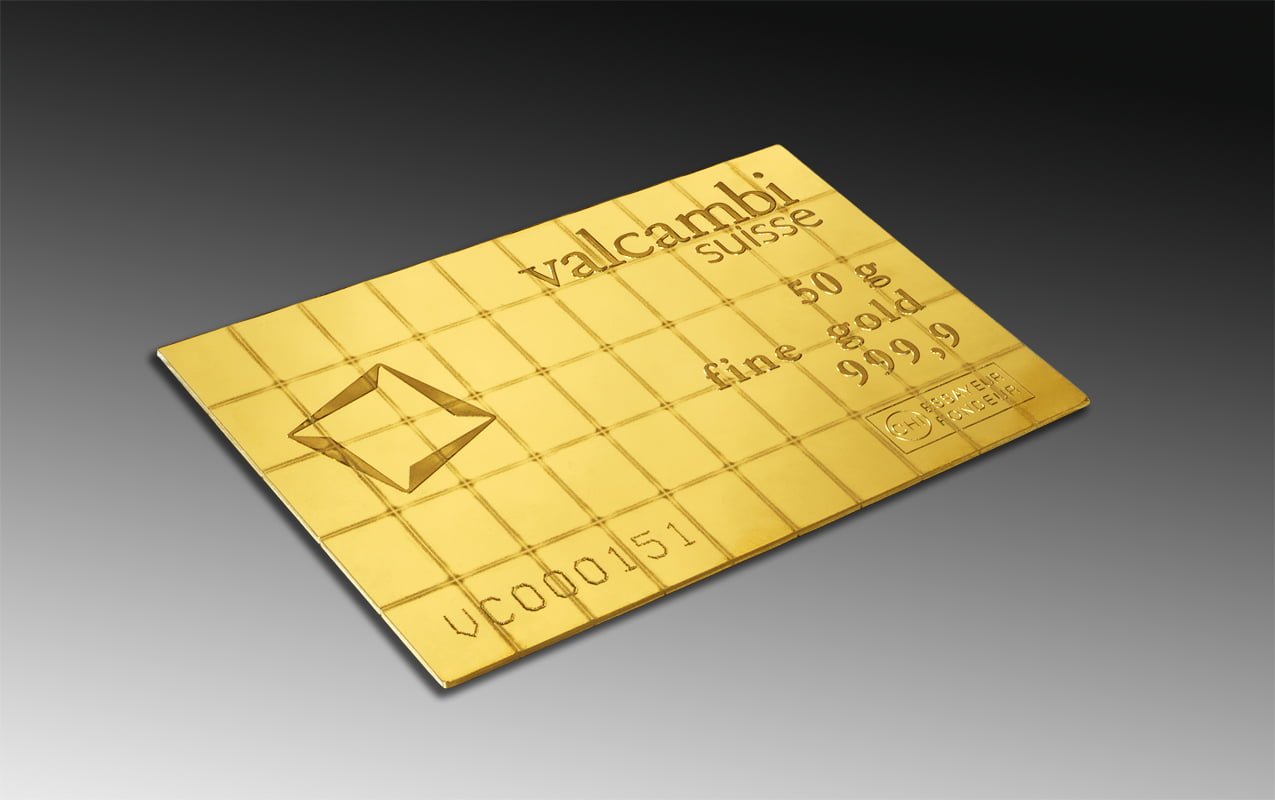 Valcambi VCB50GG-valcambi-50g-combibar-gold-bullion-bar-50-x-1g