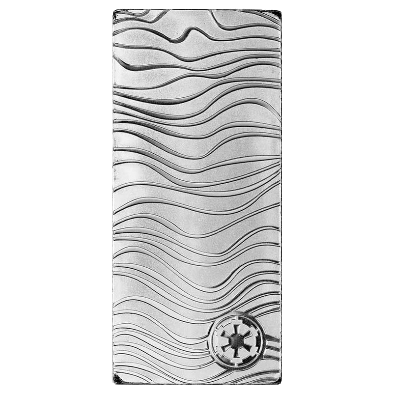 2024 Star Wars 1oz Beskar Silver Bar 23SWBB1OBB-2023-star-wars-mandalorian-beskar-bar-1oz-silver-bullion-coin