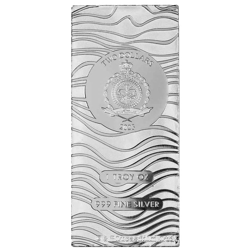 2024 Star Wars 1oz Beskar Silver Bar 23SWBB1OBB-2023-star-wars-mandalorian-beskar-bar-1oz-silver-bullion-coin