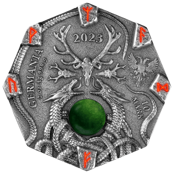 Witchcraft Seeress 23WS2AUHR-2023-witchcraft-seeress-2oz-antiqued-ultra-high-relief-silver-coin