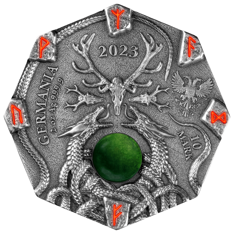 Witchcraft Seeress 23WS2AUHR-2023-witchcraft-seeress-2oz-antiqued-ultra-high-relief-silver-coin