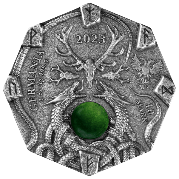 Witchcraft Seeress 23WS2AUHR-2023-witchcraft-seeress-2oz-antiqued-ultra-high-relief-silver-coin