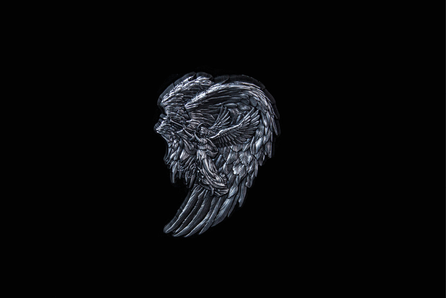 AAGK2OSS-archangel-gabriel-2oz-silver-stackable-archangel-gabriel-2oz-silver-stackable