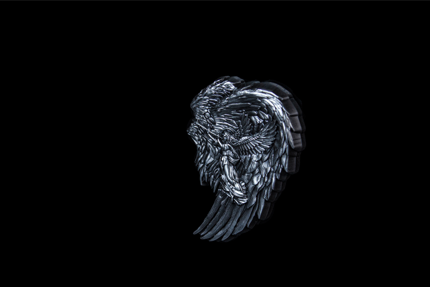 AAGK2OSS-archangel-gabriel-2oz-silver-stackable-archangel-gabriel-2oz-silver-stackable