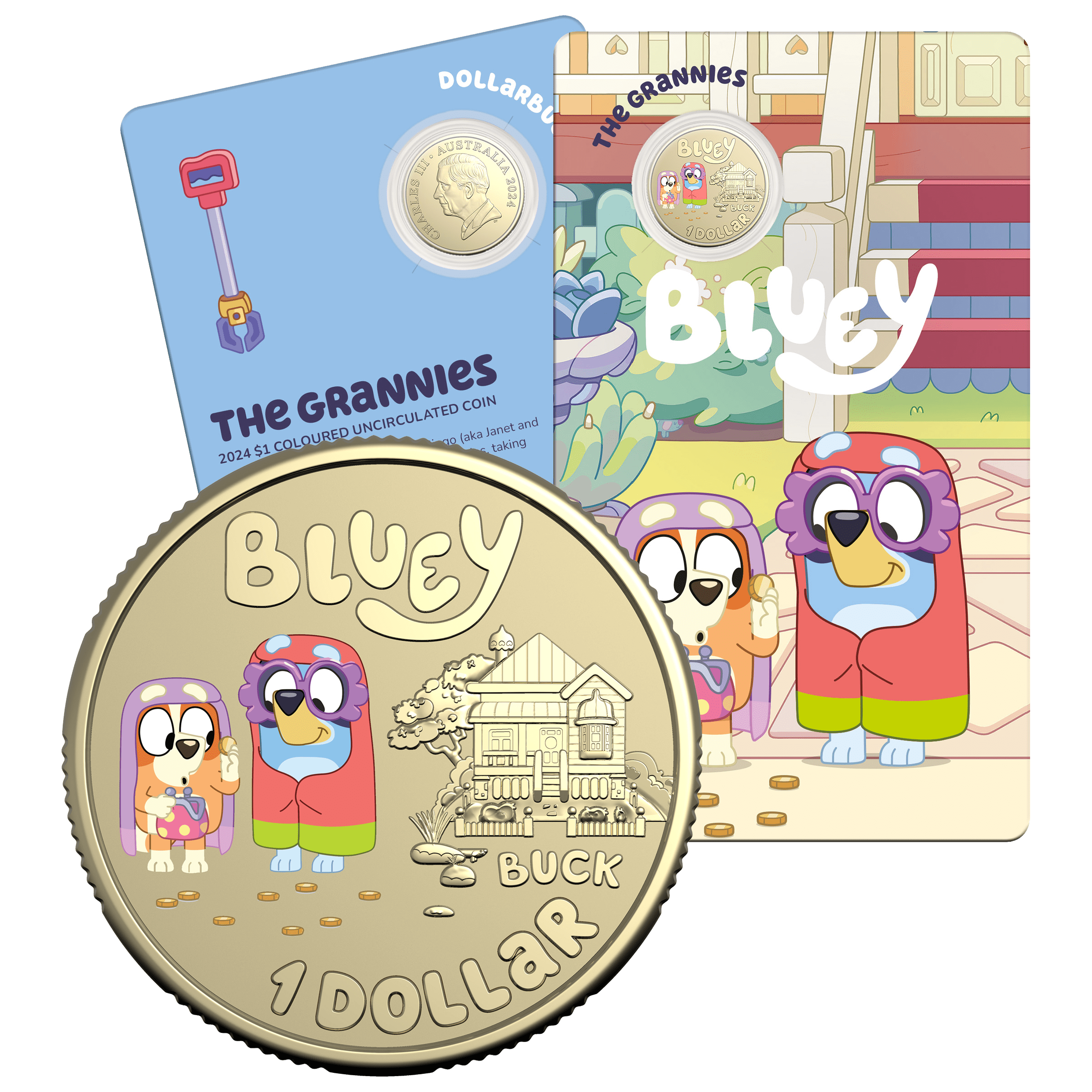 Bluey 11371-2024-1-bluey-dollarbucks-the-grannies-coloured-coin-in-card