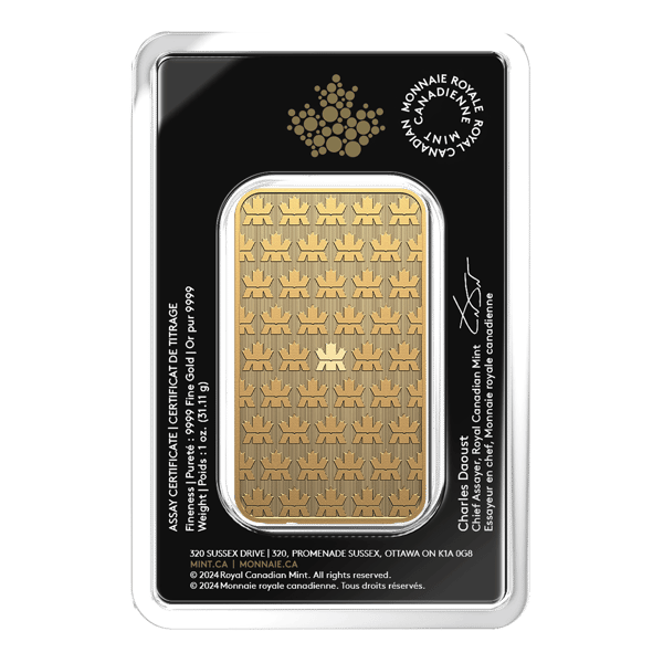 royal canadian mint 1oz 245456-royal-canadian-mint-1oz-gold-minted-bar