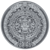 Aztec Calendar 1/10oz Silver Round