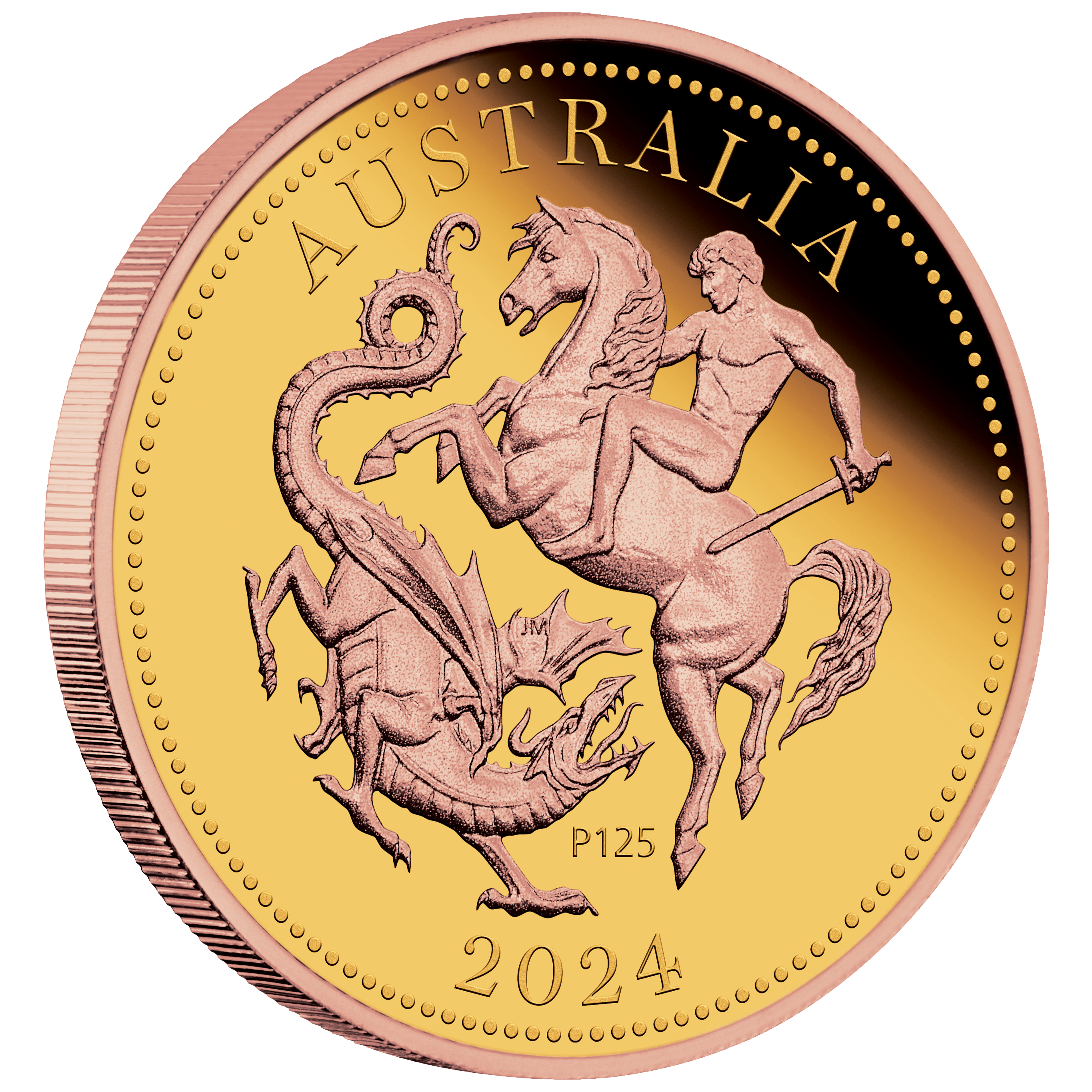 Five Sovereign 24V05AAA-2024-perth-mint-125th-anniversary-five-sovereign-gold-proof-gilded-coin