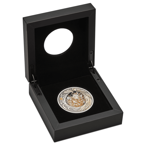 Alicanto 24P86AAA-2024-alicanto-2oz-antiqued-silver-coin