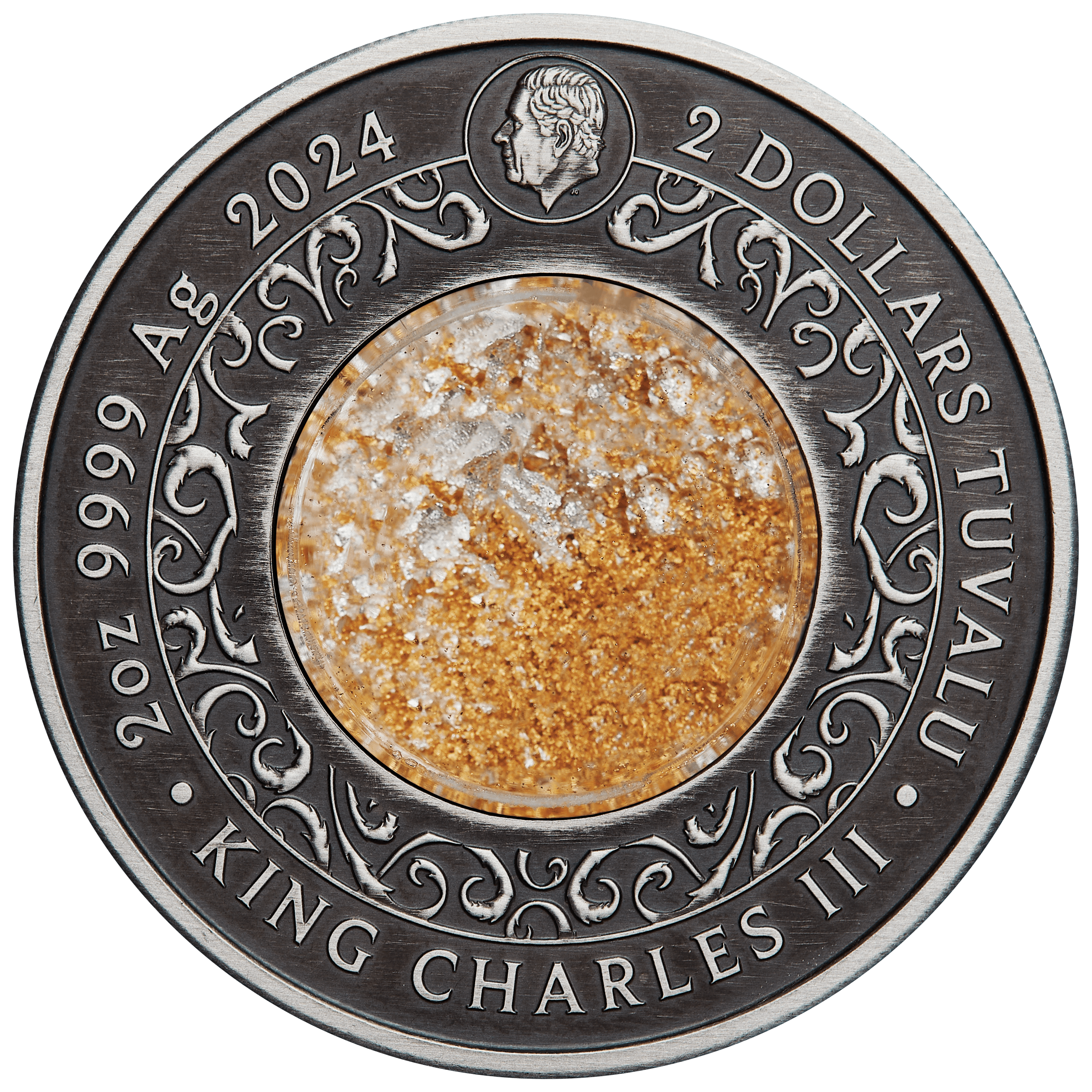 Alicanto 24P86AAA-2024-alicanto-2oz-antiqued-silver-coin