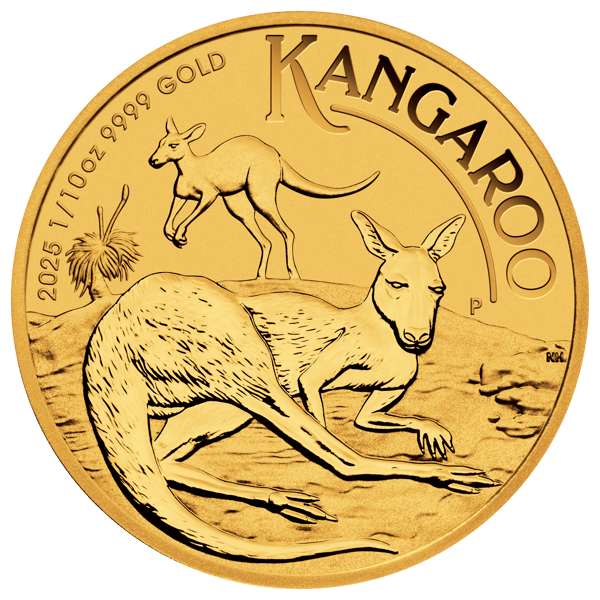 2025 Australian Kangaroo 1/10oz Gold Coin