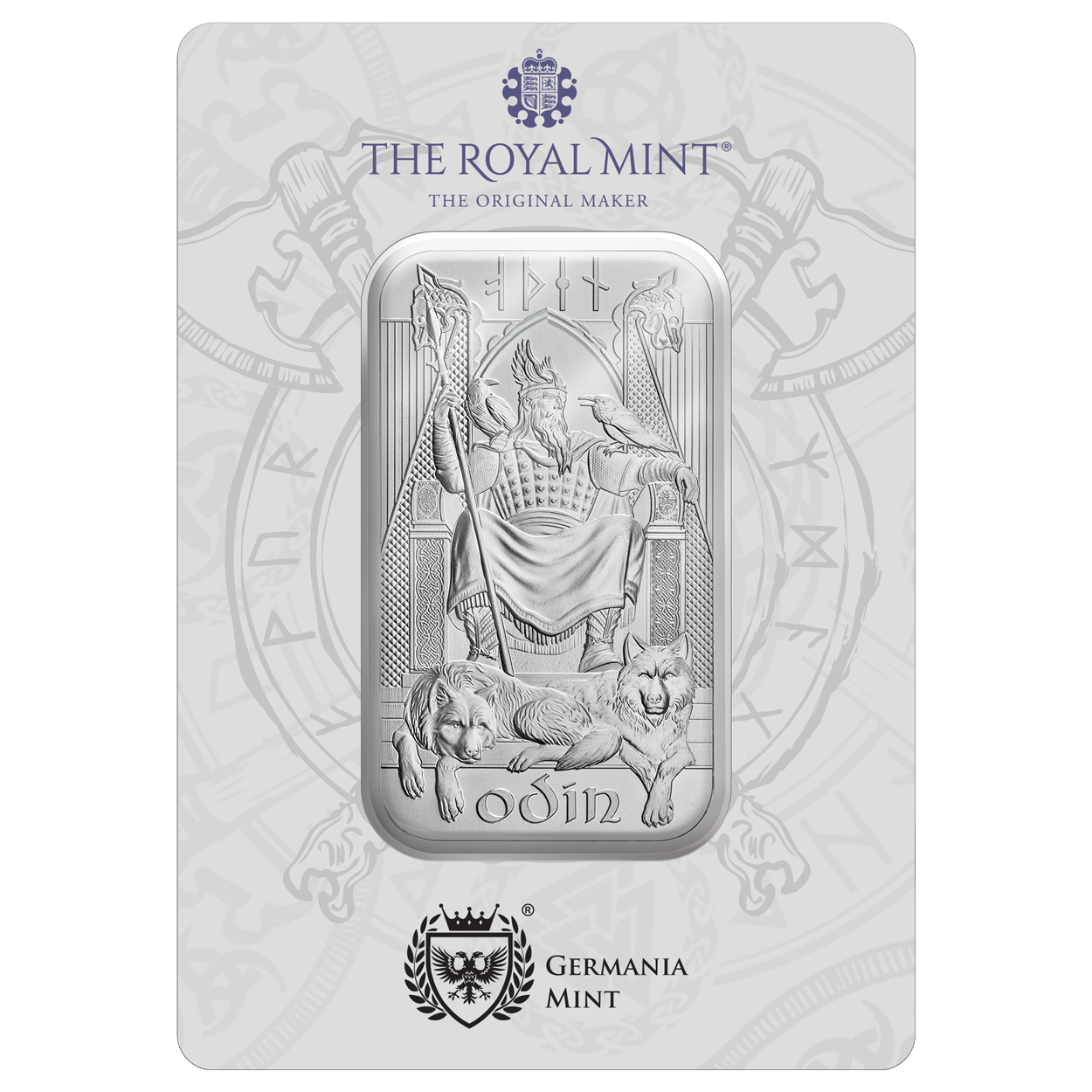 Norse Gods Odin 1oz Silver Bar NGODIN1O-norse-gods-odin-1oz-silver-bar
