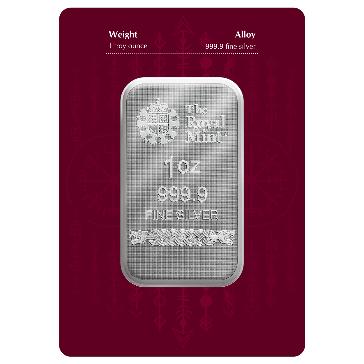 Norse Gods Odin 1oz Silver Bar NGODIN1O-norse-gods-odin-1oz-silver-bar